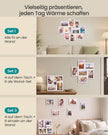 Fotolijsten Set – Middelgroot – Gereedschapsloos Ophangen of Neerzetten – 10 x 15 cm – Wit