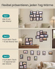 Fotolijsten Set – Groot – Gereedschapsloos Ophangen of Neerzetten – 10 x 15 cm – Zwart