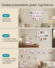 Fotolijsten Set – Groot – Gereedschapsloos Ophangen of Neerzetten – 10 x 15 cm – Wit