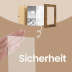 Fotorahmencollage - 10x15 cm Fotos - Set von 10 Fotomaten - modernes Design