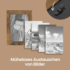 Fotorahmencollage - 10x15 cm Fotos - Set von 10 Fotomaten - modernes Design