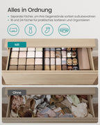 Unterwäsche -Organisator -Set von 4 mit 80 Kursen, Tinte -Black