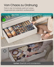 Lade-organizer - Opvouwbaar - Set van Meerdere Boxen - Duifgrijs - 28 x 26 x 10 cm