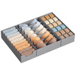 Lade-organizer - Opvouwbaar - Set van Meerdere Boxen - Duifgrijs - 19 x 40 x 10 cm