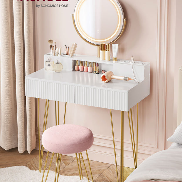Schminktisch mit Stuhl und Beleuchtung 40 x 80 x 134,8 cm