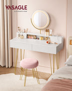 Schminktisch mit Stuhl und Beleuchtung 40 x 100 x 134,8 cm