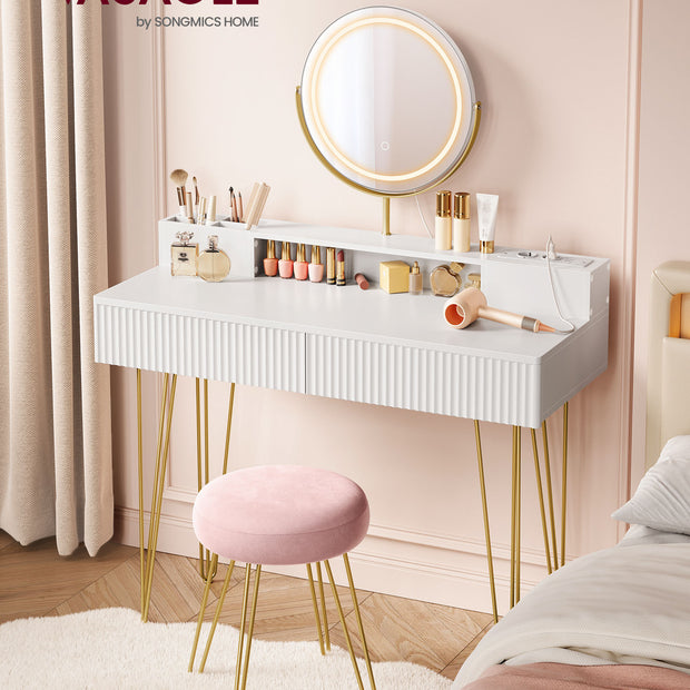 Schminktisch mit Stuhl und Beleuchtung 40 x 100 x 134,8 cm