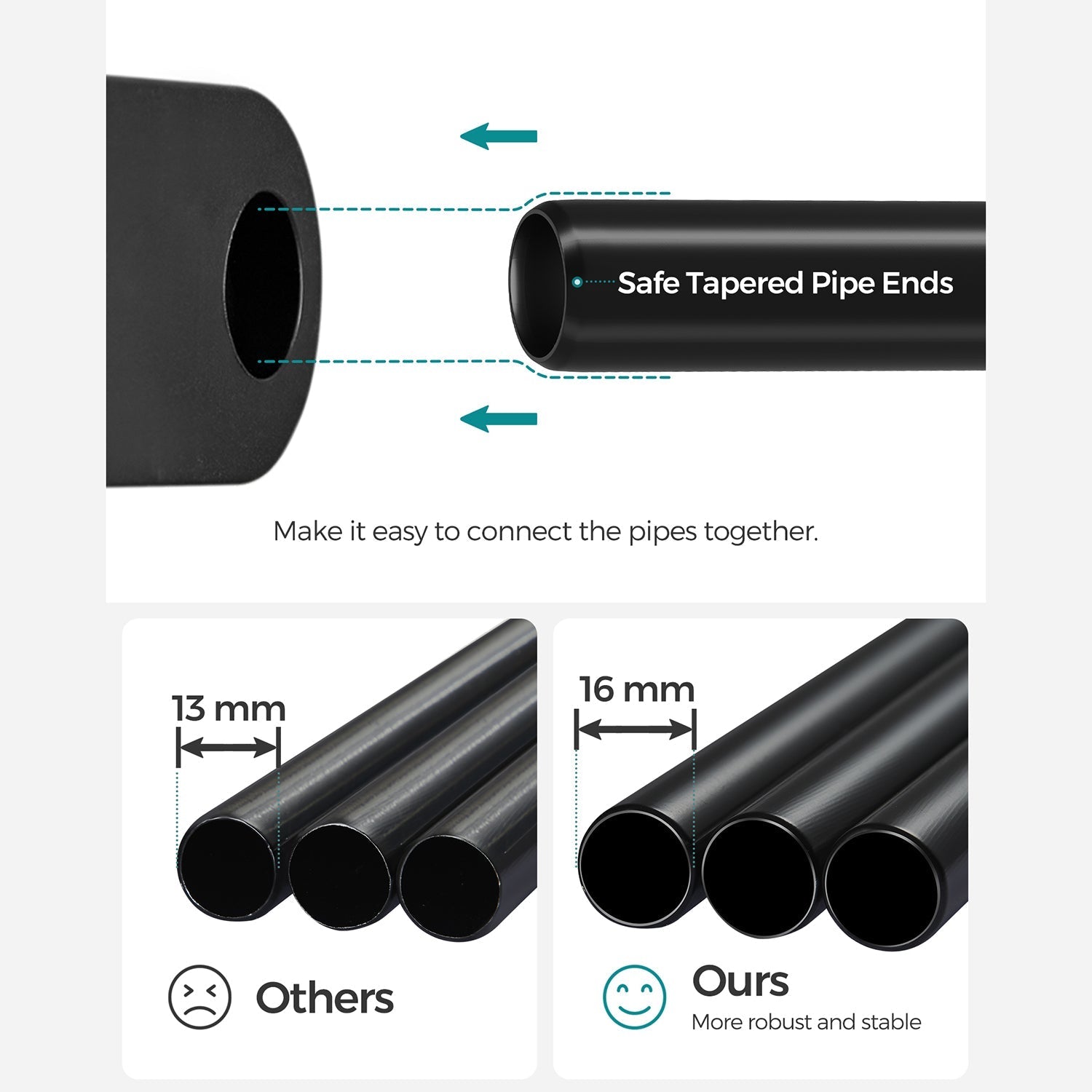 Kleiderschrank - Klappschrank - 112 x 43 x 165 cm - schwarz