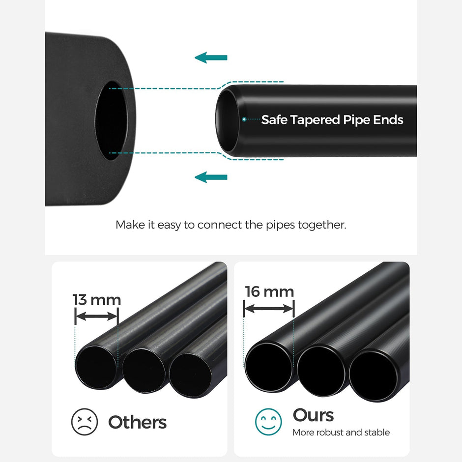 Kleiderschrank - Klappschrank - 112 x 43 x 165 cm - schwarz