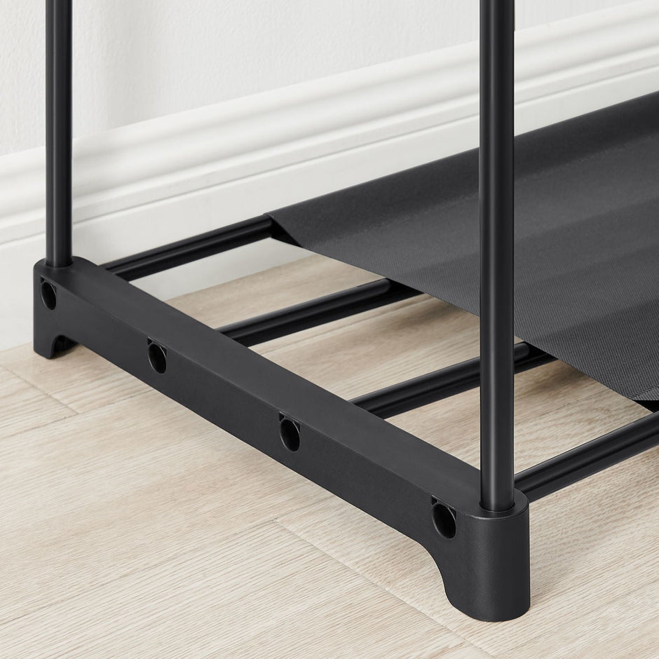 Kleiderschrank - Klappschrank - 112 x 43 x 165 cm - schwarz