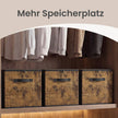 Opbergbox - Opvouwbaar met Handgrepen - Set van 3 - Bruin - 50 x 30 x 30 cm