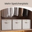Opbergdozen - Set van 6 - Met Deksel - Linnenlook - Beige