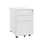 Ladeblok - Mobile Truhe von Schubladen mit Schloss - 3 Schubladen - Büroschrank - Schwarz