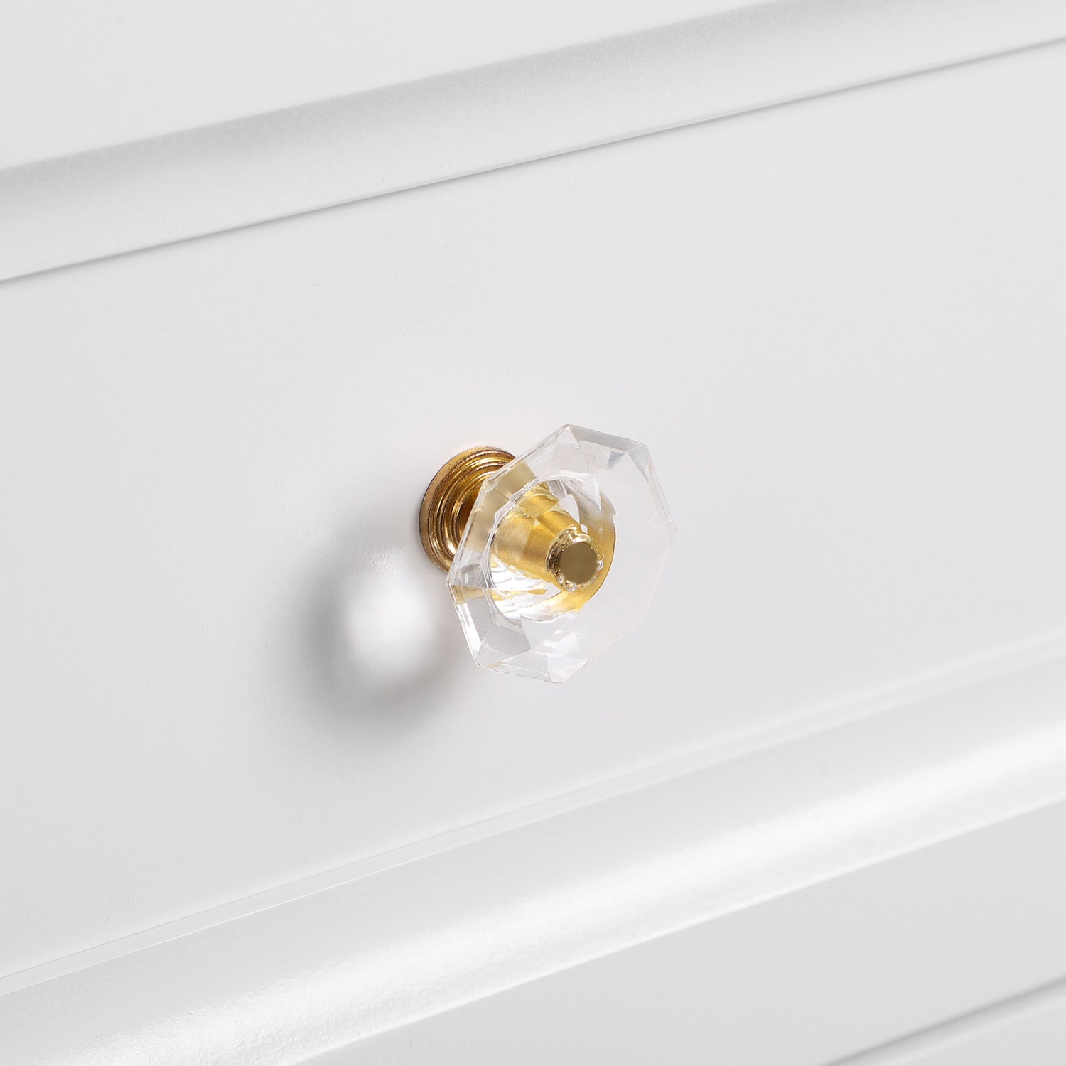 Nachttische - Set von 2 - mit jeweils 2 Schubladen - Weiß