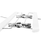 Broekhangers - einstellbar - 8 - Weiß Set