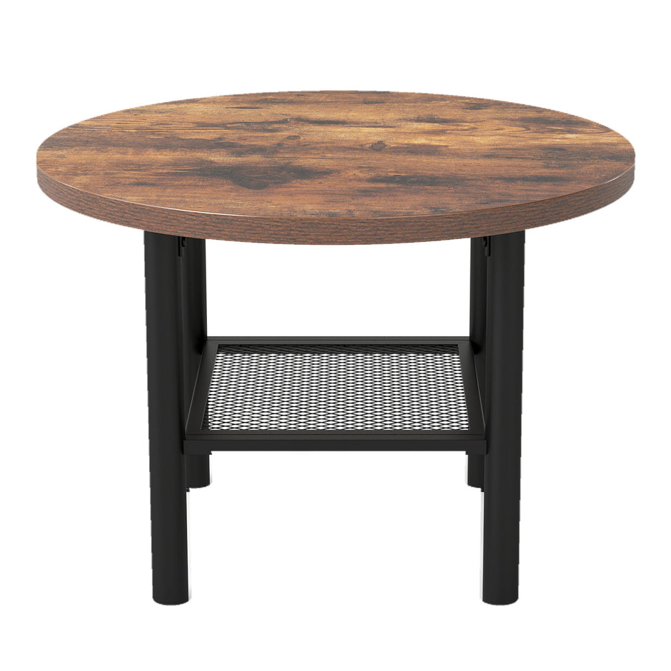 Runt – soffbord med öppen hylla, vardagsrumsbord – 60 x 60 x 42 cm