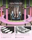 Kindertrampoline - 174 cm - Met Veiligheidsnet - Randbescherming - Roze