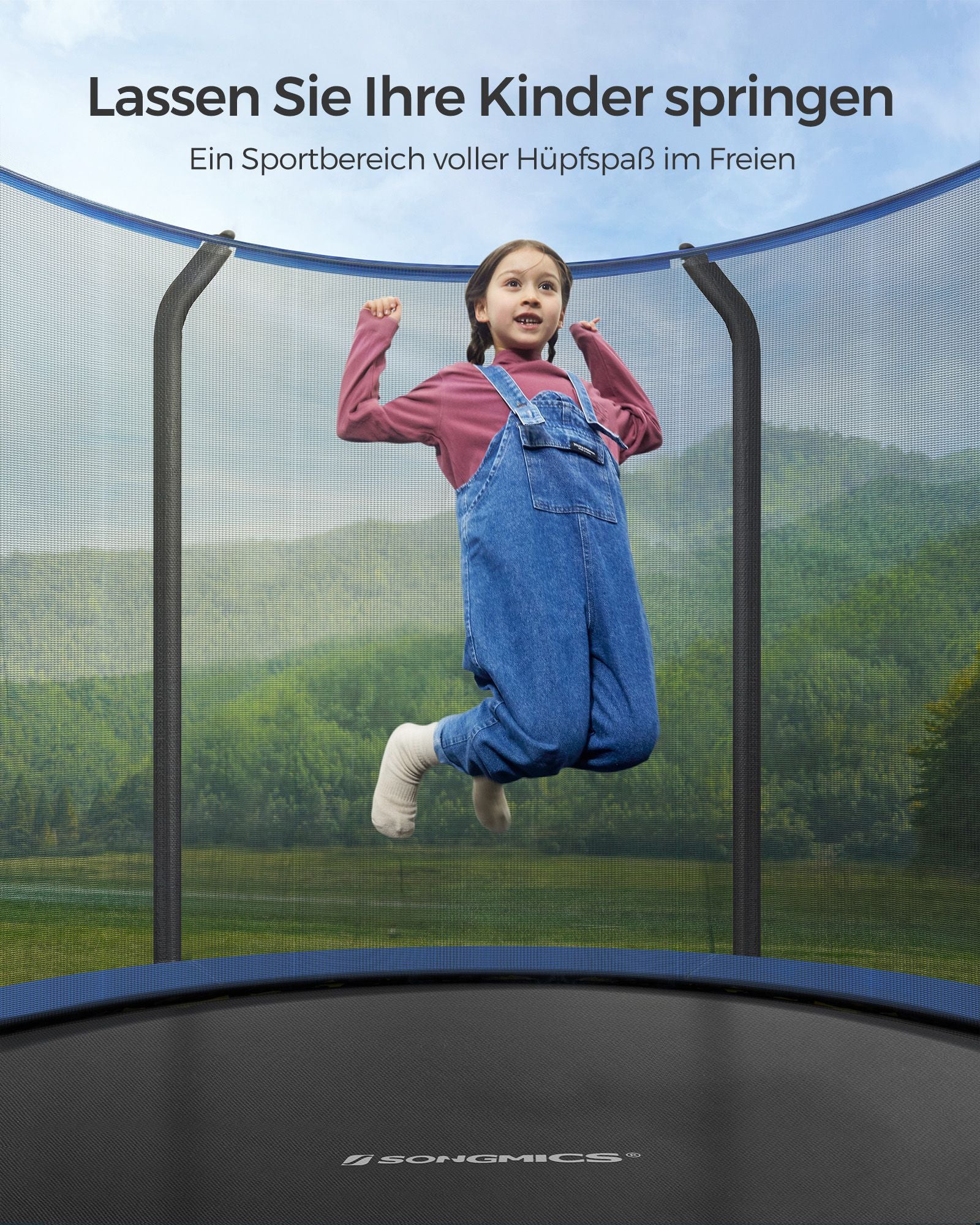 Trampolin - Ø 244 cm - mit Sicherheitsnetz