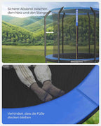 Trampolin - Ø 244 cm - mit Sicherheitsnetz