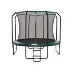 Trampolin - Ø 305 cm - Gartentrampolin mit Netz und Leiter - dunkelgrün