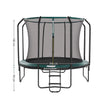 Trampolin - Ø 305 cm - Gartentrampolin mit Netz und Leiter - dunkelgrün