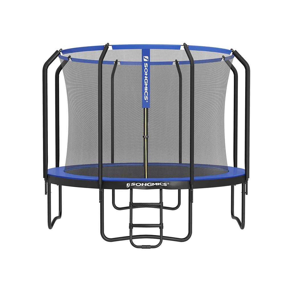 Trampolin - Ø 305 cm - Gartentrampolin mit Netz und Leiter - dunkelgrün