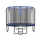 Trampolin - Ø 305 cm - Gartentrampolin mit Netz und Leiter - dunkelgrün