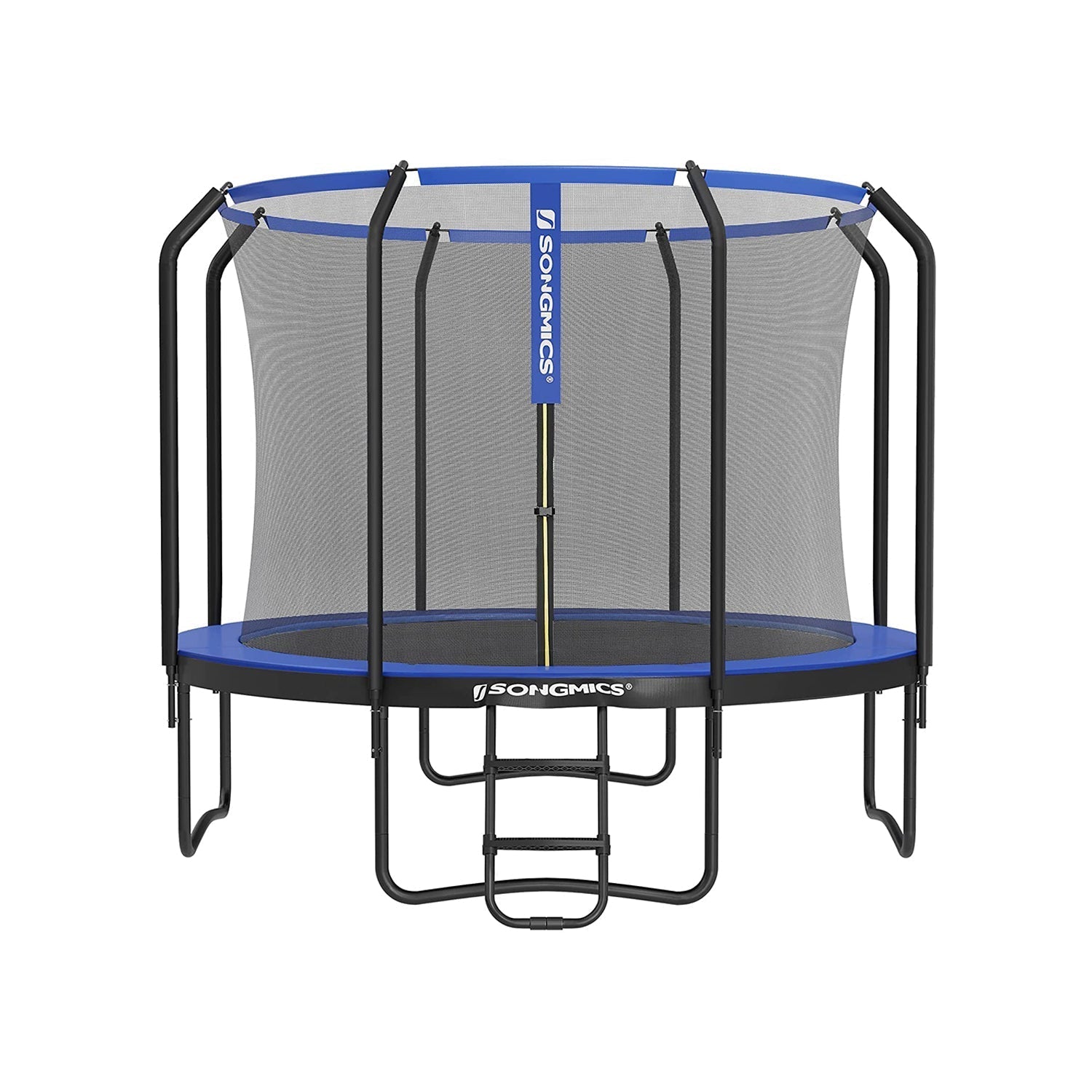 Trampolin - Ø 305 cm - Gartentrampolin mit Netz und Leiter - dunkelgrün