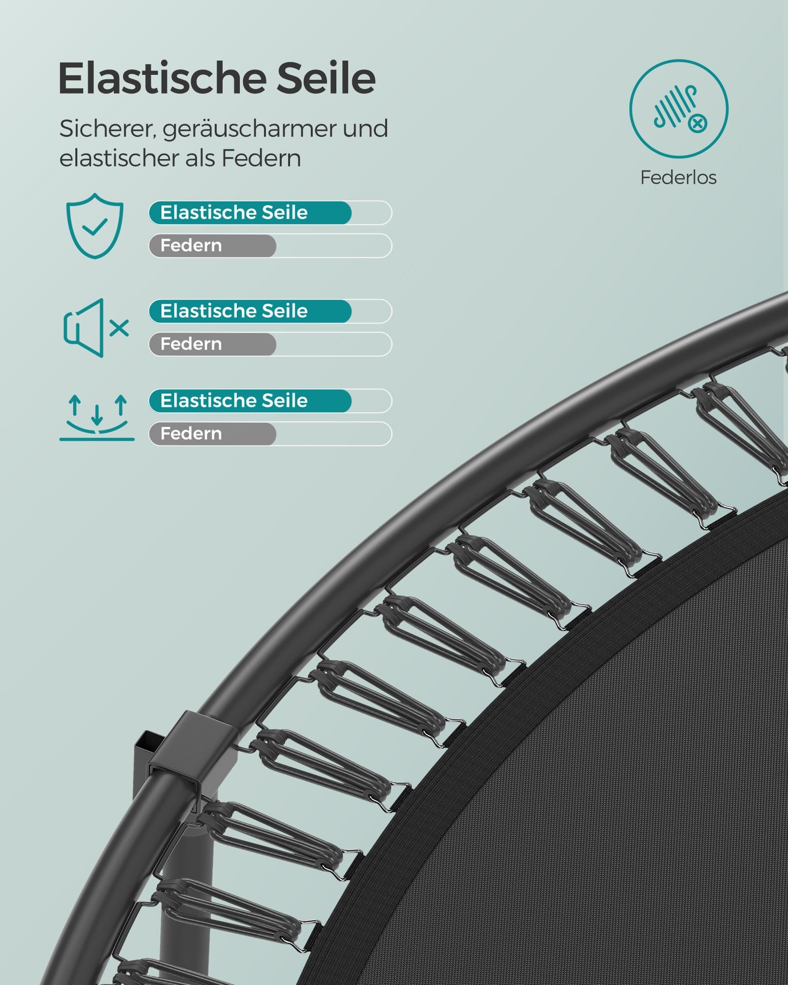 Trampolin -Sicherheitsnetz - mit Reißverschluss - Ø 305 cm