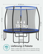 Gartentrampolin - Ø 305 cm