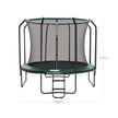 Trampolin - Ø 366 cm - mit innerem Netzwerk, Leiter und Sicherheitsnetz - Grün
