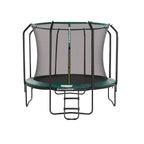 Trampolin - Ø 366 cm - mit innerem Netzwerk, Leiter und Sicherheitsnetz - Grün