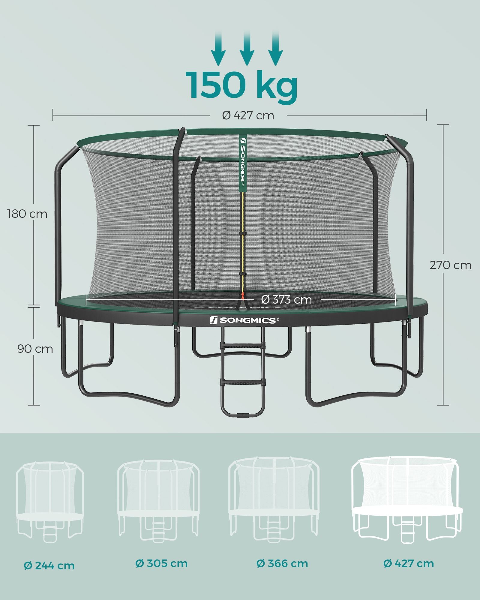 Trampolin - rund - mit Fed Frame