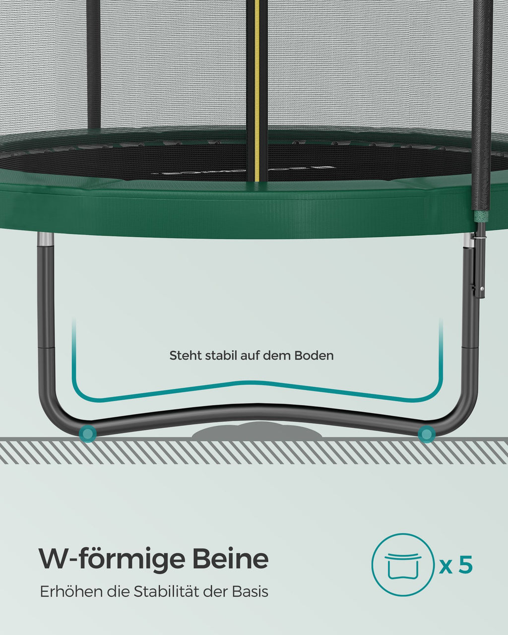 Trampolin - rund - mit Fed Frame