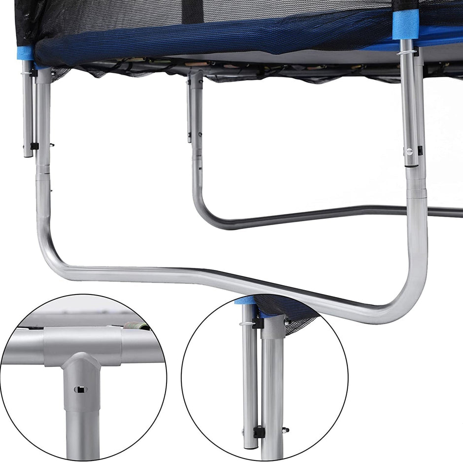 Trampolin - Runde - Ø 427 cm - mit Leiter und Sicherheitsnetz