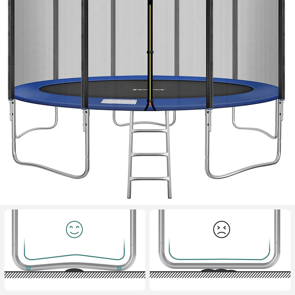 Trampolin - Runde - Ø 427 cm - mit Leiter und Sicherheitsnetz