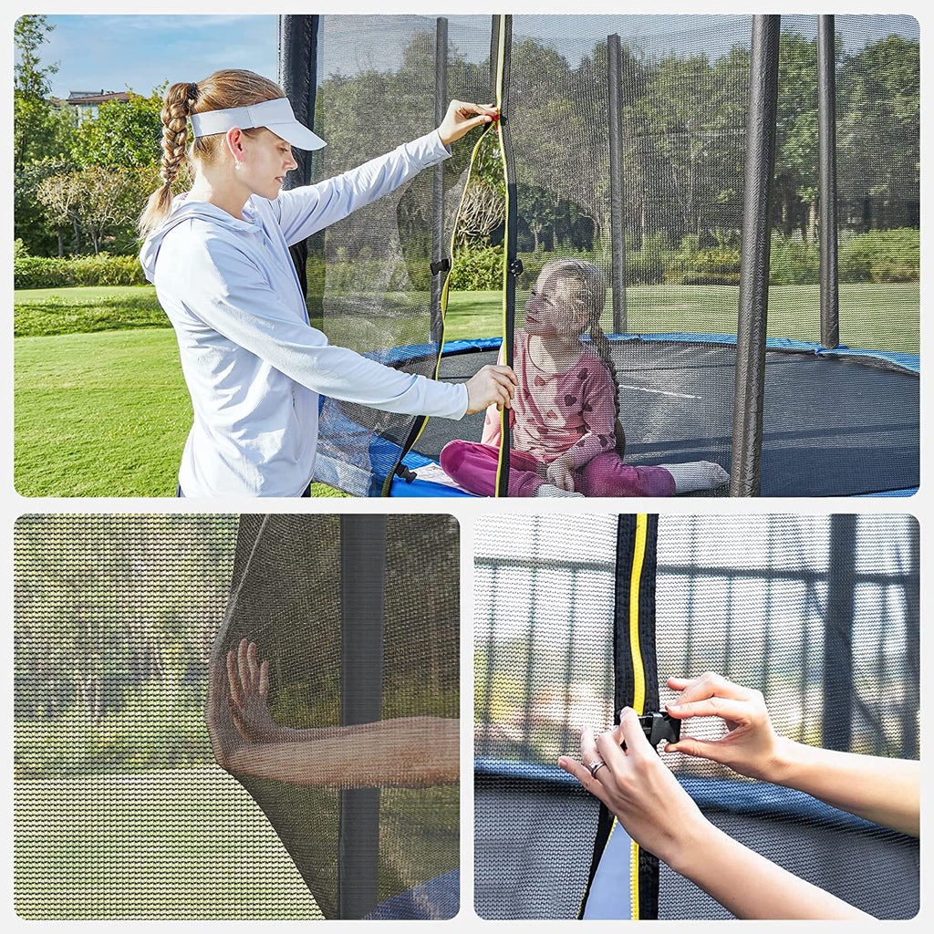 Trampolin - Runde - Ø 427 cm - mit Leiter und Sicherheitsnetz