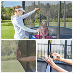 Trampolin - Runde - Ø 427 cm - mit Leiter und Sicherheitsnetz