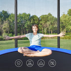 Trampolin - Runde - Ø 427 cm - mit Leiter und Sicherheitsnetz