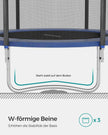 Trampolin - Ø 244 cm - Schwarz/Blau