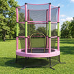 Kindertrampoline - 174 cm - Veiligheidsnet - Randbescherming - Roze