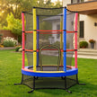 Kindertrampoline - 174 cm - Veiligheidsnet - Randbescherming - Meerkleurig