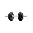 Halkerset - Verstellbares Hantel- und Langhantel -Set - Fitness -Halfter -Set - mit Halfter Rang