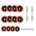Halter - einstellbare Hantel -Set - 25 kg - Orange