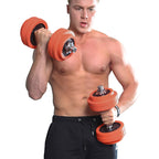 Halter - einstellbare Hantel -Set - 25 kg - Orange