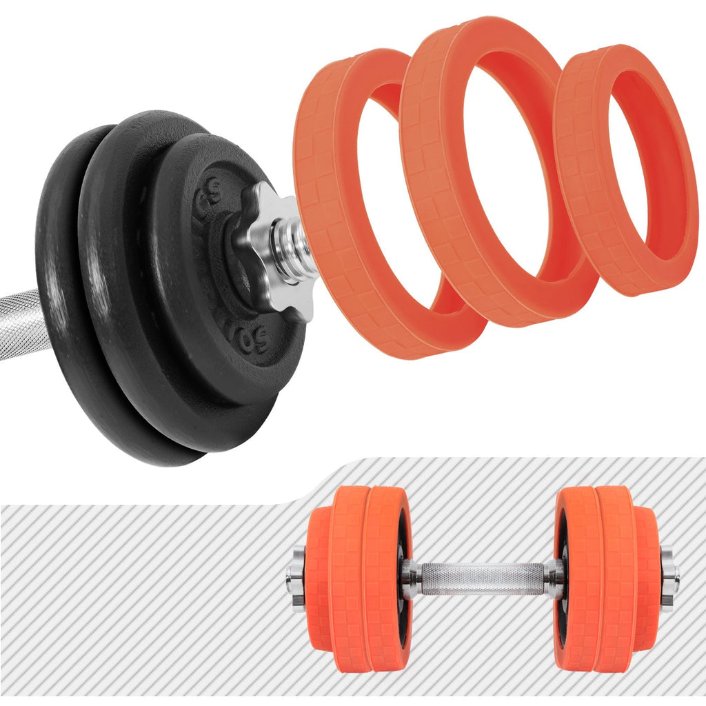 Halter - einstellbare Hantel -Set - 25 kg - Orange