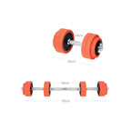 Halter - einstellbare Hantel -Set - 25 kg - Orange