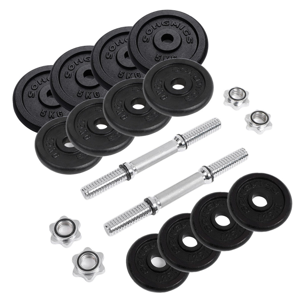 Halter - Gusseisen -Hanteln - Set von 2 - insgesamt 40 kg
