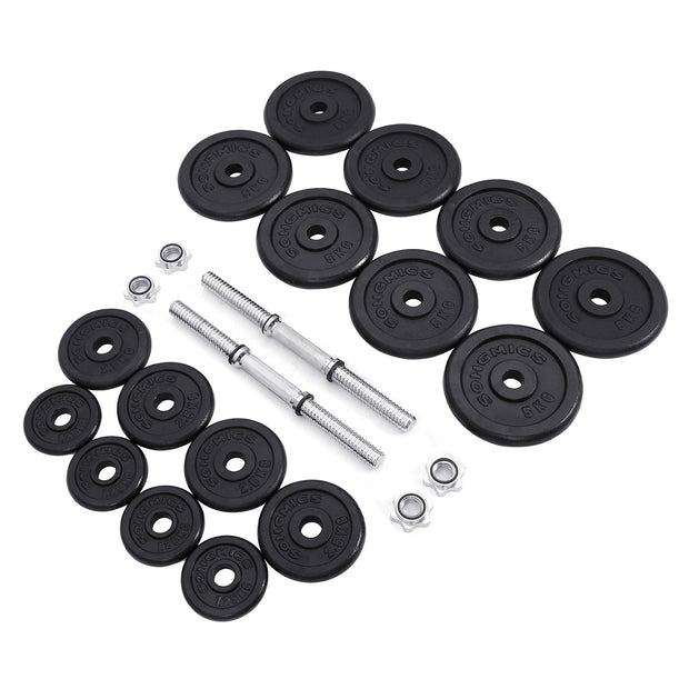 Dapper Set - Gusseisen - Dumbbell -Set - einstellbar - 60 kg - Heim -Fitnessstudio