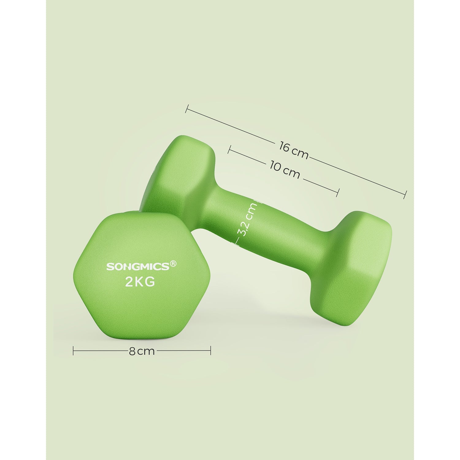 Halter - 2 Gewichte von 2 kg - Halfterset - Grün